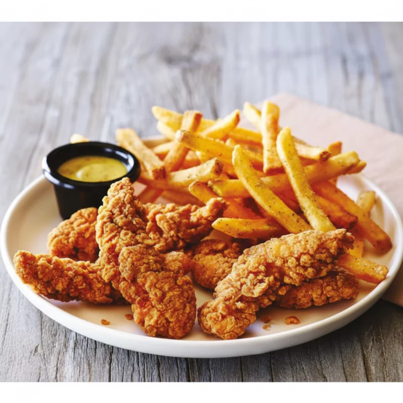 Tender de Pollo con Papas Fritas