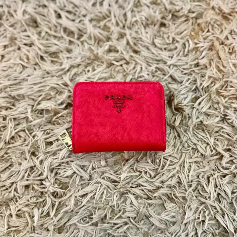 MINI BILLETERA PRADA RED