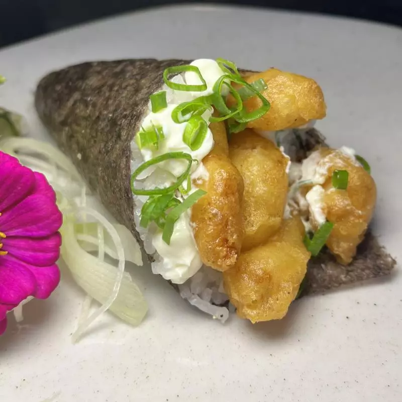 Clone temaki de Camarão ( 2 uni )