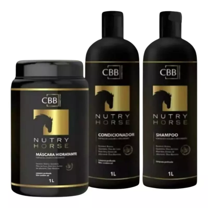 Kit 3 itens Nutry Horse-1L