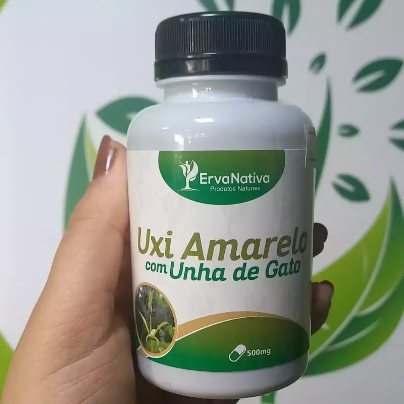 Uxi amarelo + Unha de gato 500 mg