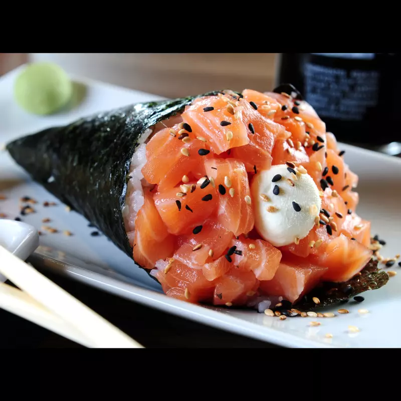 Temaki Salmão Picado Unidade