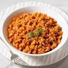 Risoto á Bolonhesa com  Agrião
