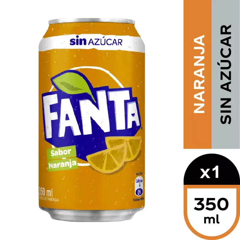 FANTA S/AZUCAR LATA 350 ML