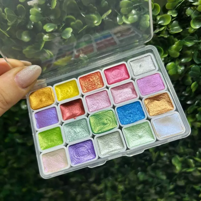 Paleta 20 Cores Pigmentos Metálico 2