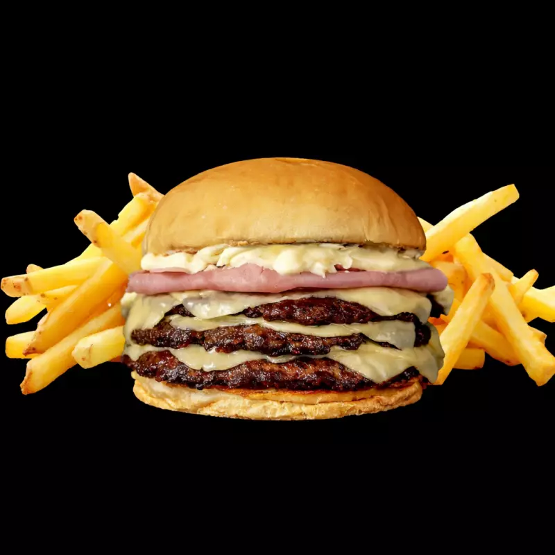 Burger House + Papas Fritas