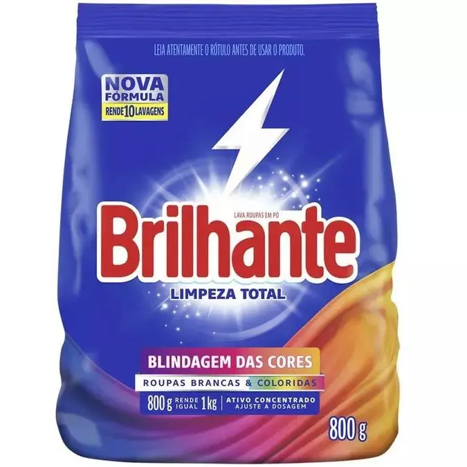 Sabão em pó brilhante 800g