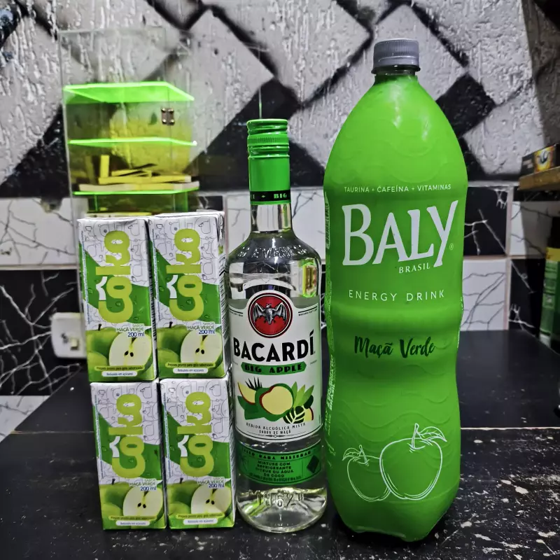 COMBO BIG APPLE/BALLY/5GELOS MAÇÃ VERDE