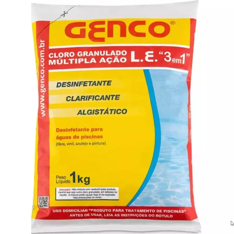 Cloro Granulado Genco 3 em 1 1kg