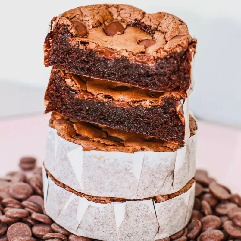 Brownie com Gotas Chocolate Meio Am