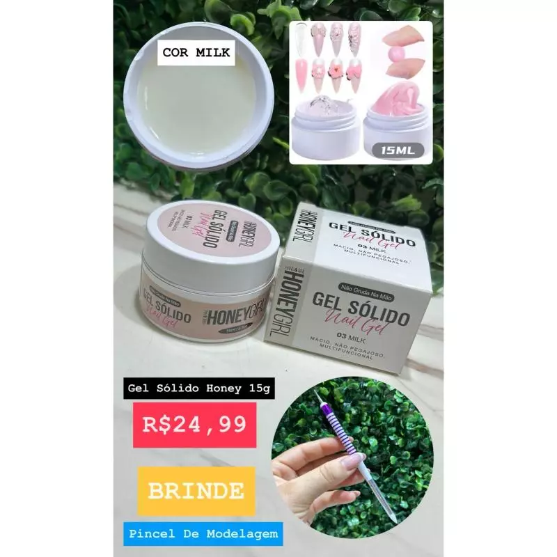 Gel Solido 03 MILK 15ml Honey Girl