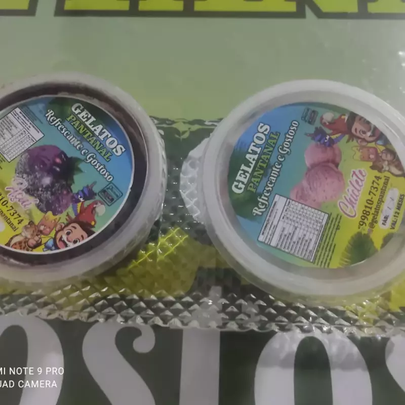 potes sorvete pequeno/ médio