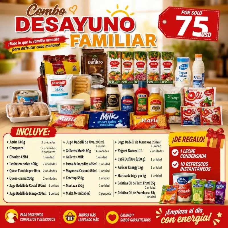 Combo Desayuno Familiar