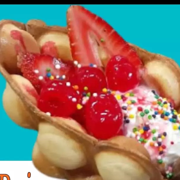 Waffle fusión de frutos rojos