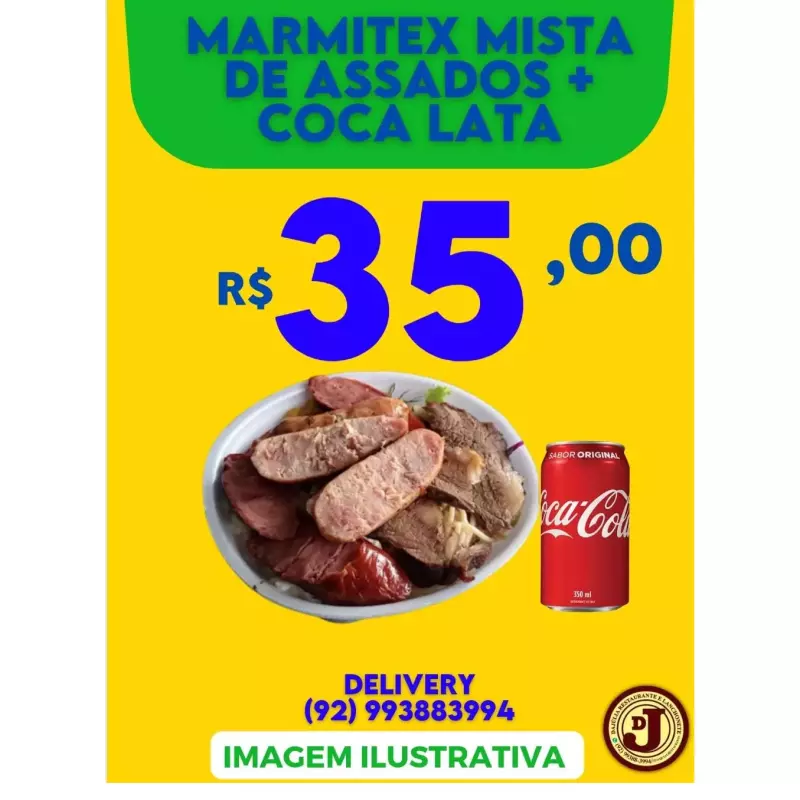 MISTA DE ASSADOS + COCA LATA