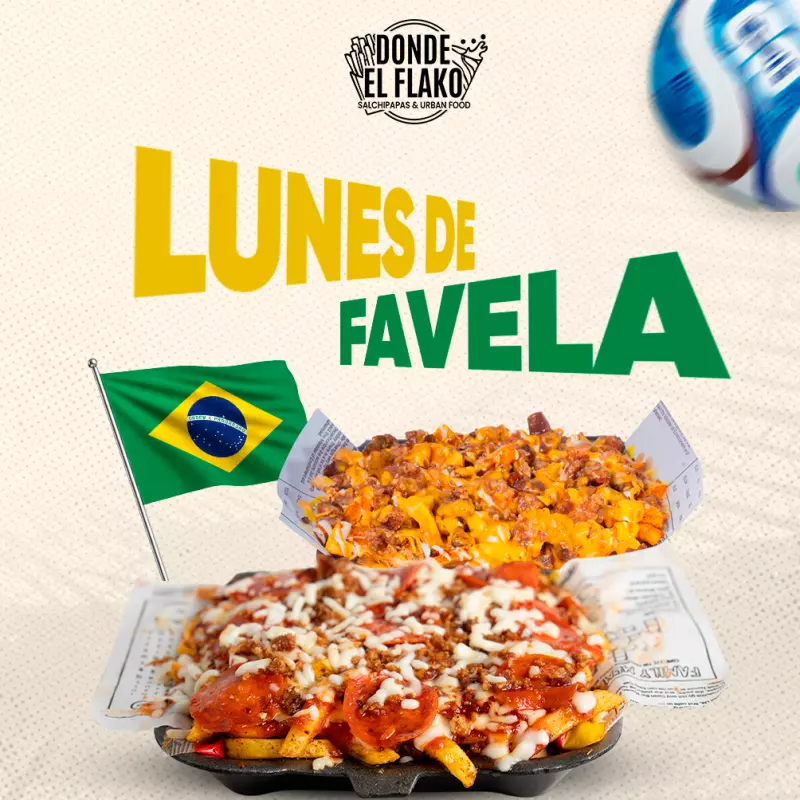 LUNES DE FAVELA 2 X $15