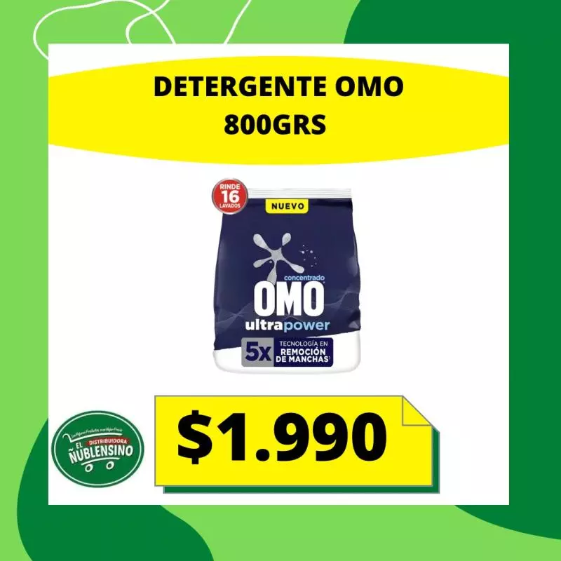 Detergente Omo ultra power 800Grs