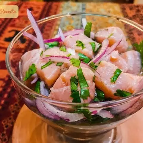 Cerviche mix salmão e tilapia