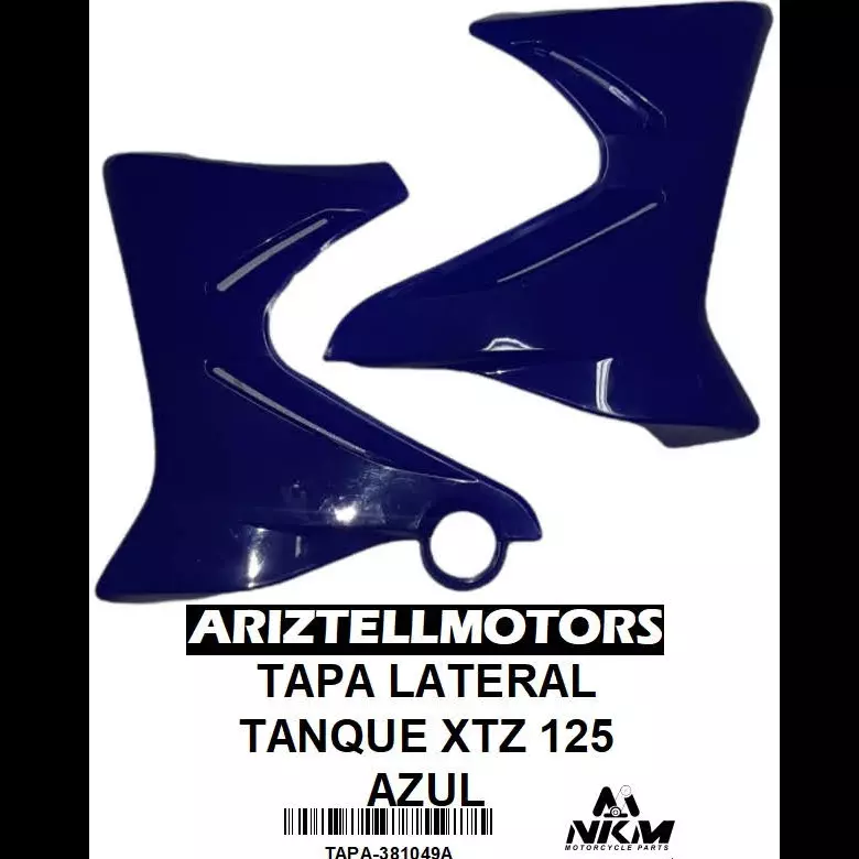 TAPA LATERAL TANQUE XTZ 125 AZUL
