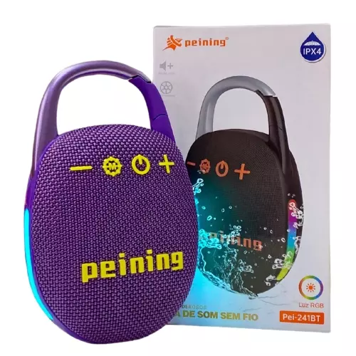 CAIXA DE SOM PEINING RGB PEI-241BT