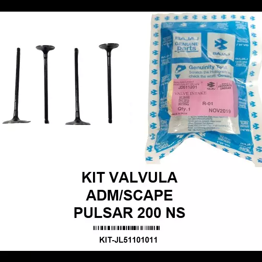 KIT VALVULA ADM/ESC PULSAR 200 NS