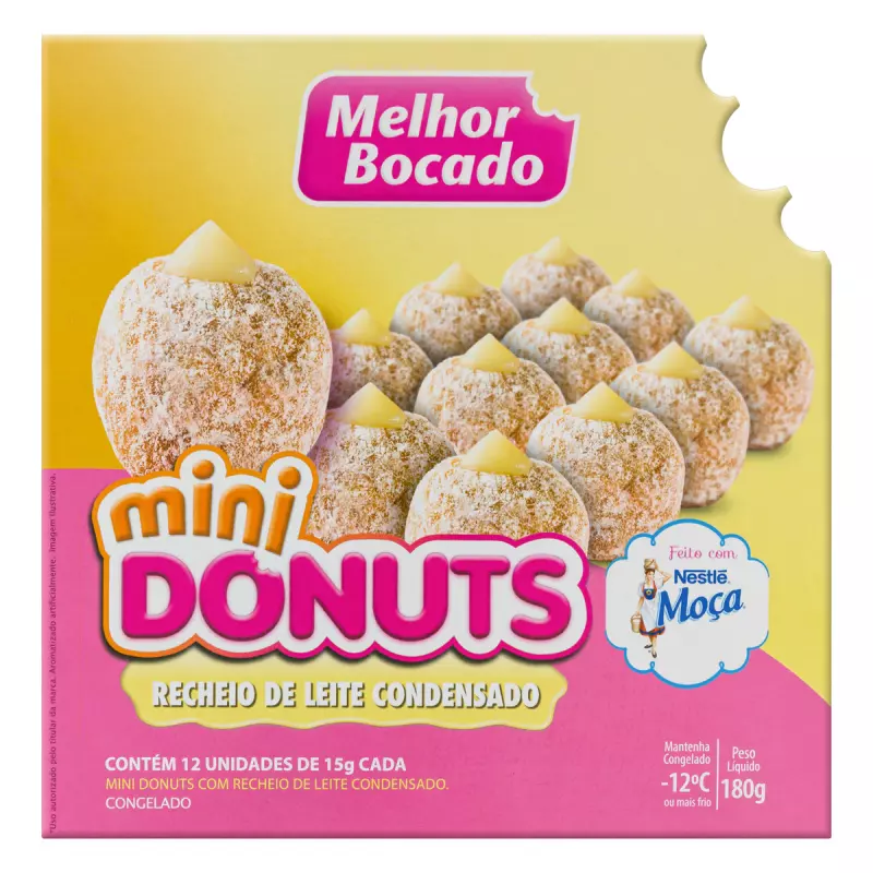 Mini Donuts Leite Moça c/ 12 un