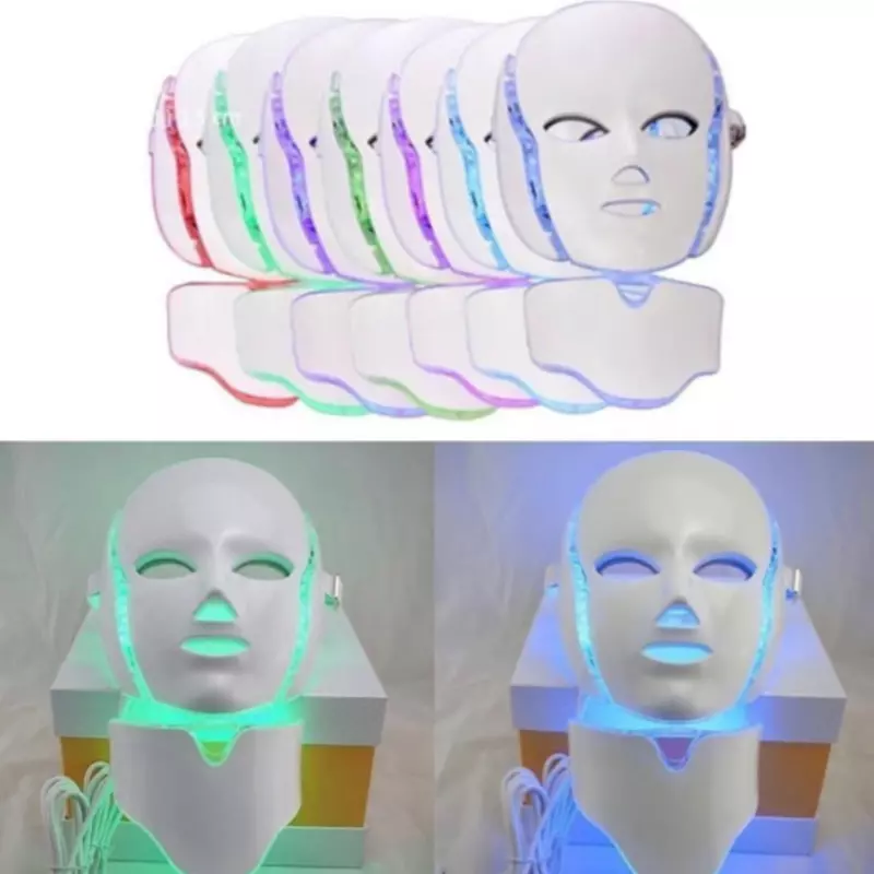 Máscara Facial LED con Cuello