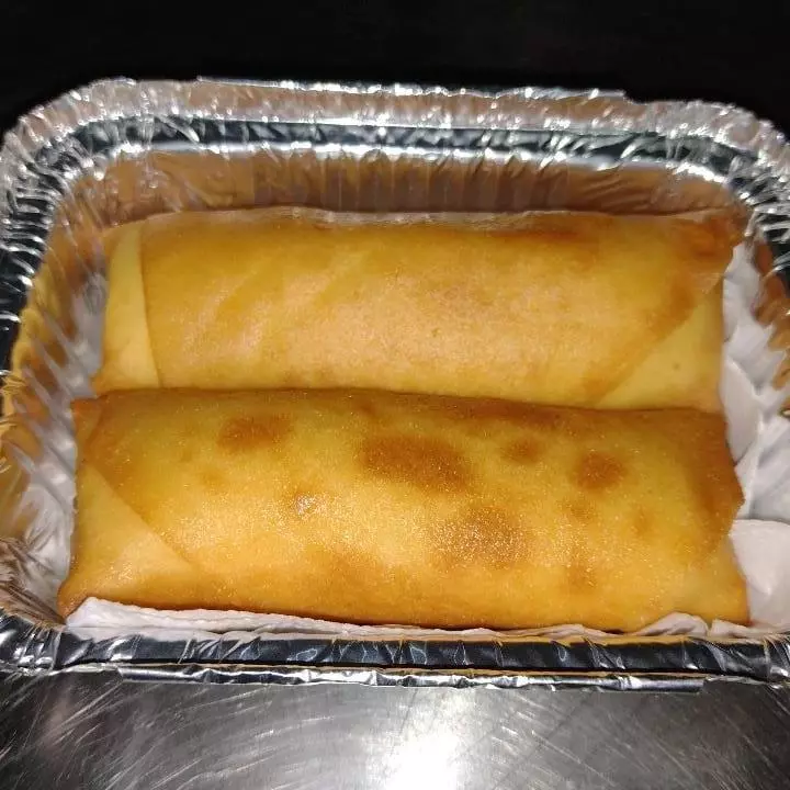 Harumaki de doce de leite com paçoca