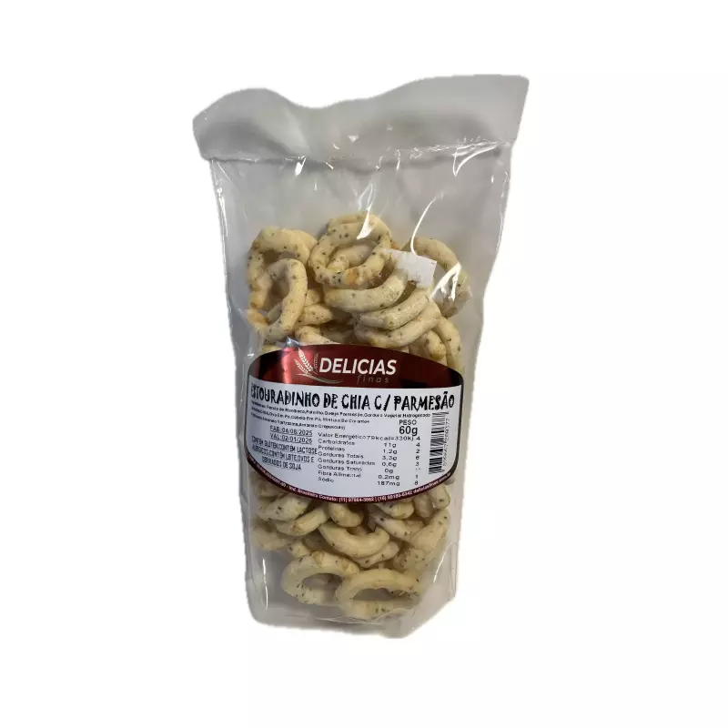 Estouradinho Parmesão c/ Chia - 60g