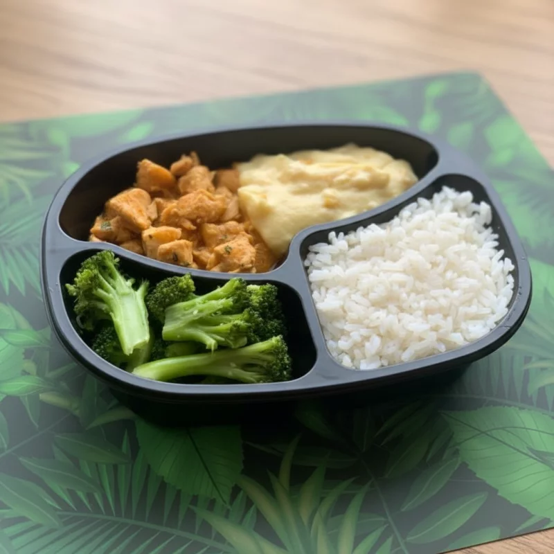 CUBOS DE FRANGO COM CREME DE MILHO