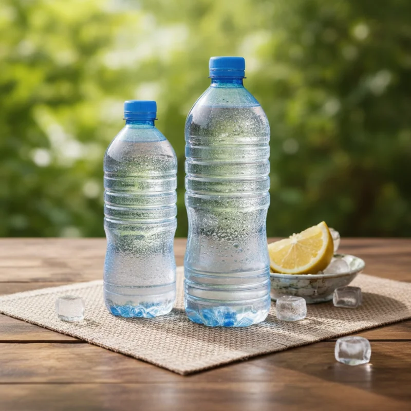 botella de agua natural