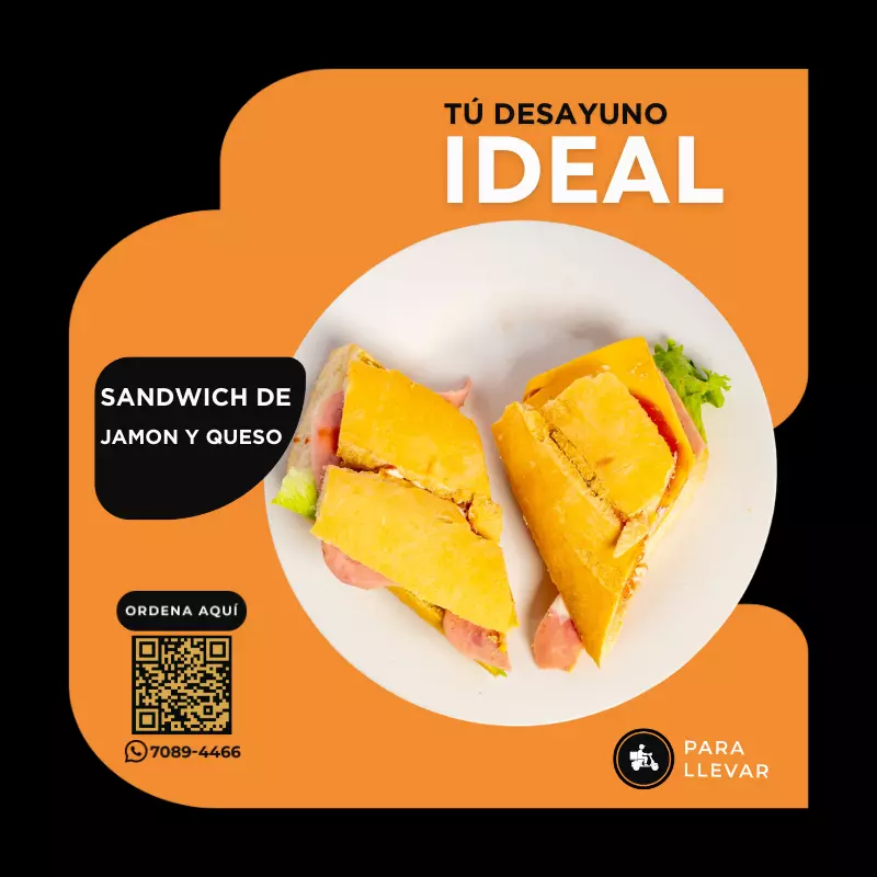 Sándwich de Jamón y Queso