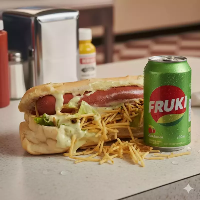 Cachorro Quente com Lata fruki 350ml