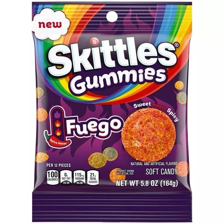 Skittles gummies fuego 5.8 oz