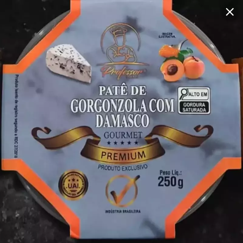 Patê de Gorgonzola com Damasco