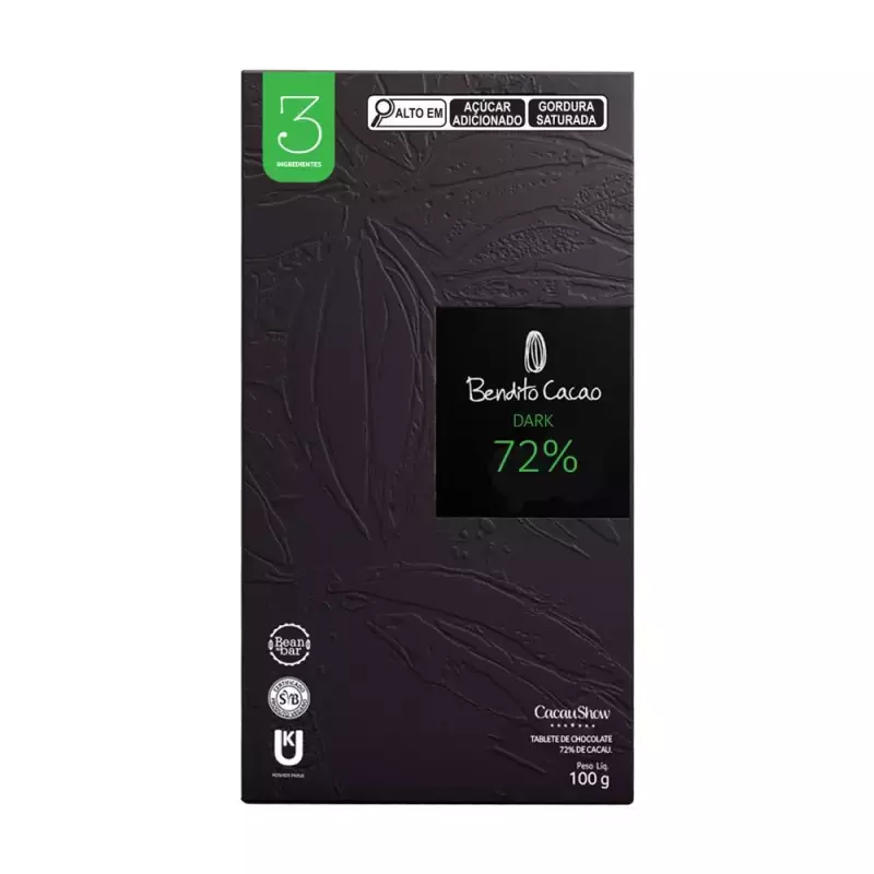 Tab Bendito Cacao de Chocolate 72%