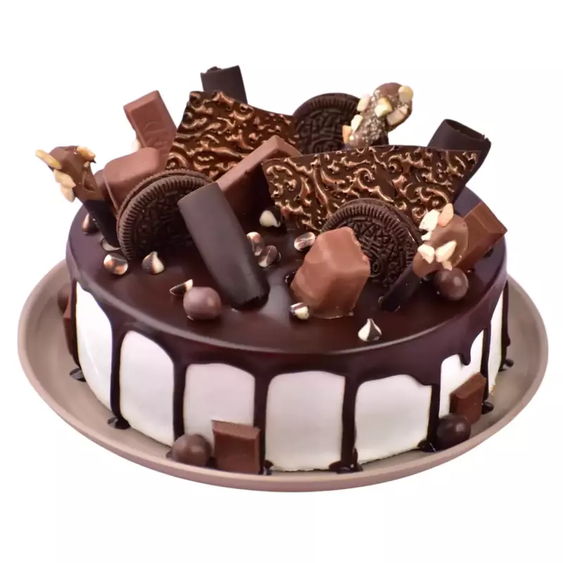 Cake con covertura de confituras