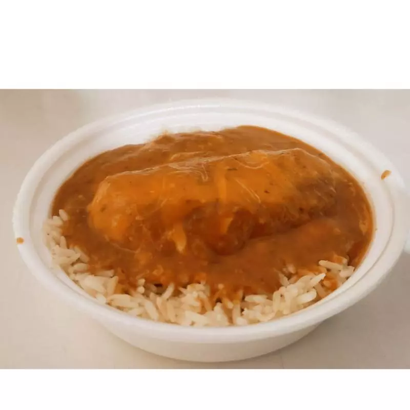 Parmegiana com arroz