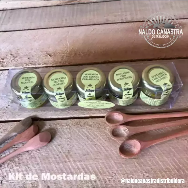 Kit de Mostardas 5 Sabores