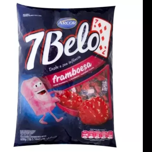 BALA 7 BELO SABOR FRAMBOESA 500 G