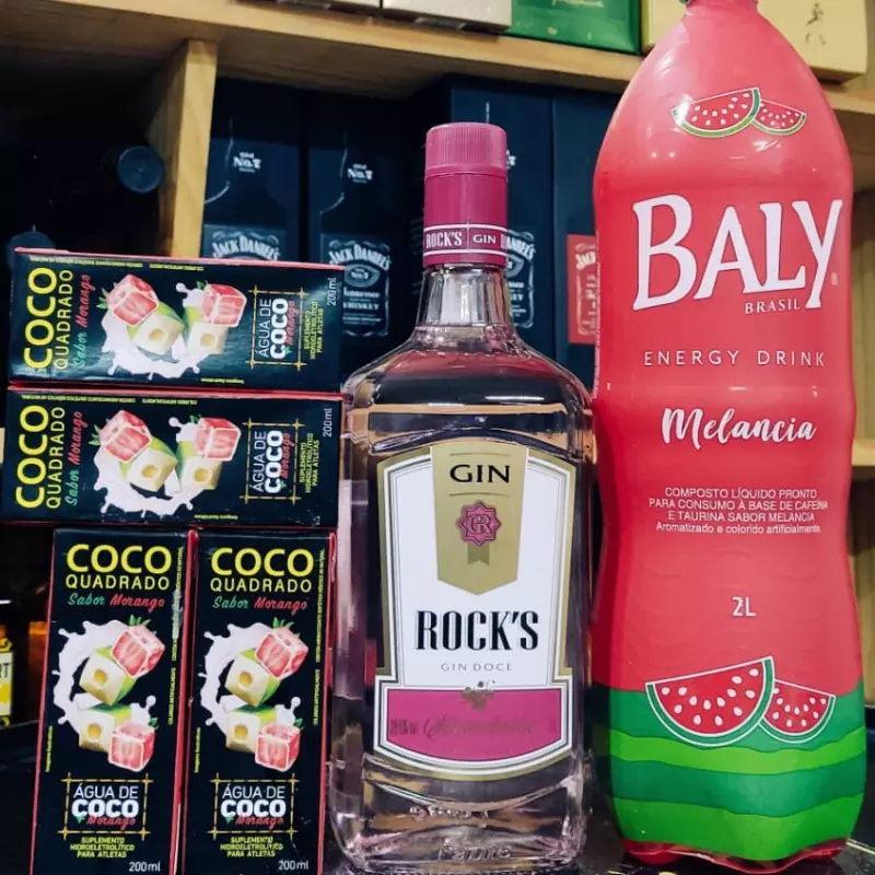 COMBO GIN ROCKS MORANGO C BALLY