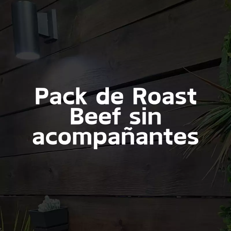 Roast Beef - Pack sin acompañantes