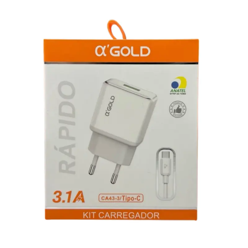 CARREGADOR TURBO GOLD TIPO-C CA43-3