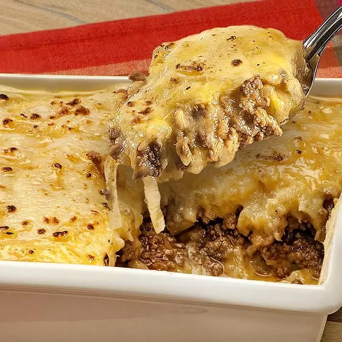 Escondidinho de carne moida