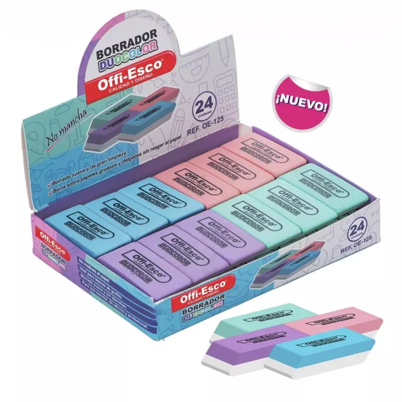 BORRADOR DUOCOLOR OFFIESCO OE125