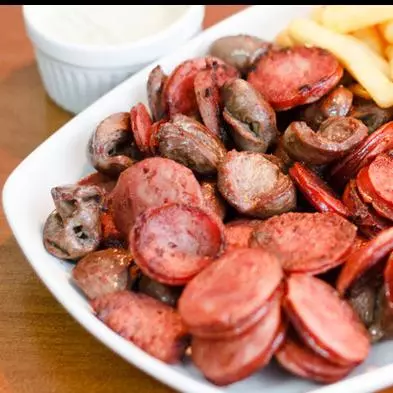 Porção de Coração e Calabresa MD