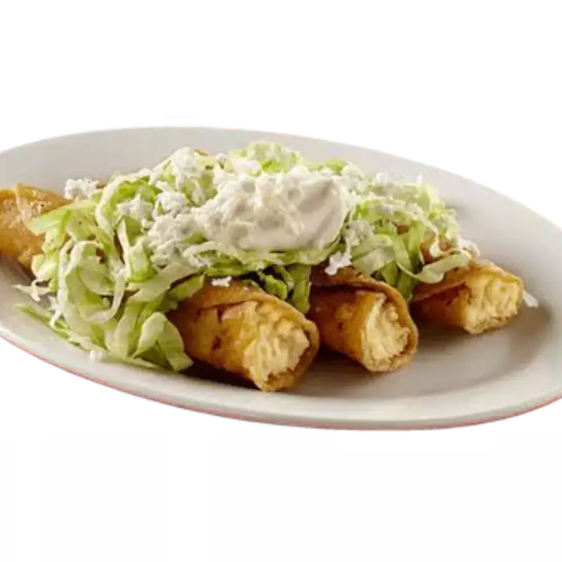 Tacos dorados de pollo