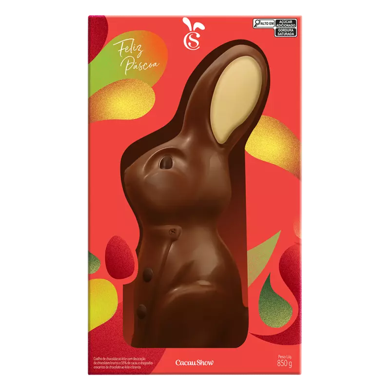 Coelho Cacau Magia ao Leite 850g