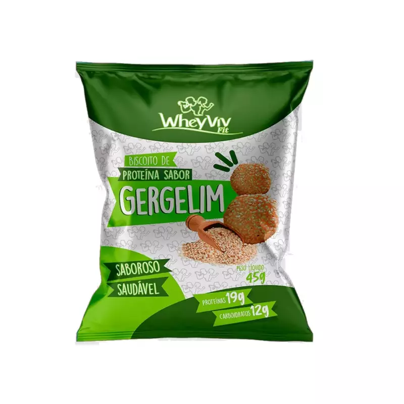 Biscoito Gergelim Proteico - WheyViv