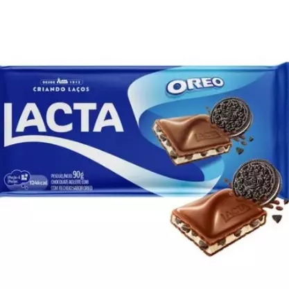 Barra Chocolate Recheado Oreo 90G